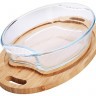 Форма для запекания 2 л с крышкой доской деревянной LORAINE (31036)