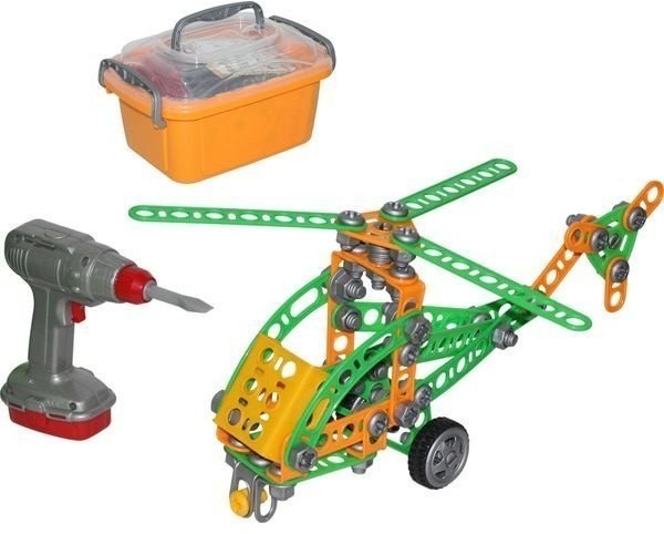 Конструктор "Изобретатель" - "Вертолёт №1" (130 элементов) (в контейнере) (55224_PLS)