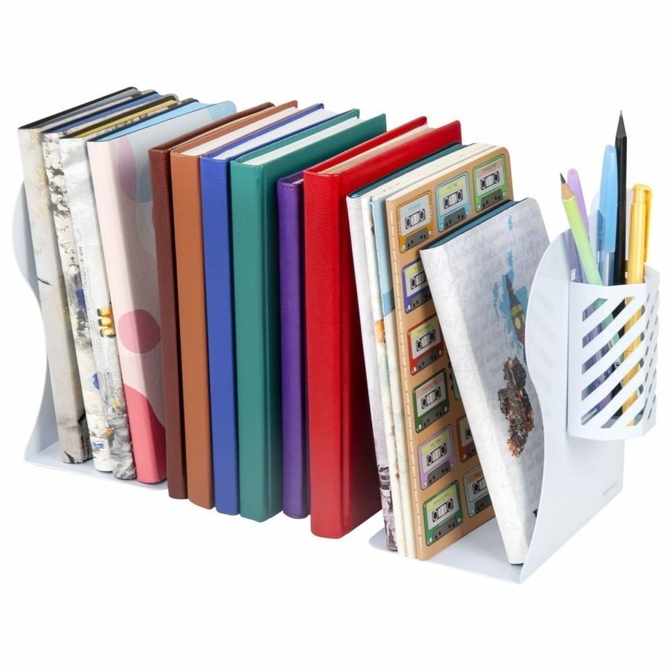 Подставка-держатель для книг и учебников BRAUBERG с органайзером 238066 (93042)