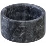 Шкатулка для украшений marm, D10,5 см, черный мрамор (75931)