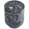Шкатулка для украшений marm, D10,5 см, черный мрамор (75931)