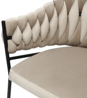 Кресло lind, велюр, бежевое (76940)