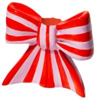 Подсвечник bow, 11х12х5 см, красно-белый (79938)