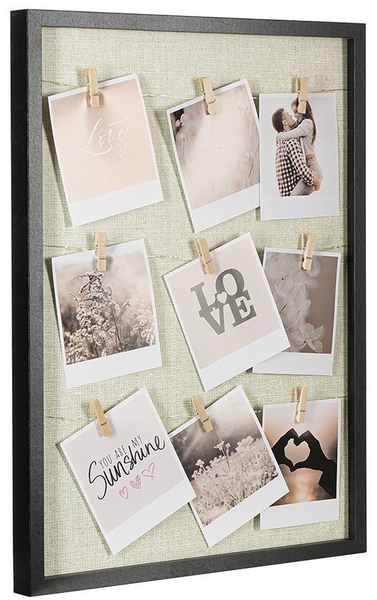 Рамка для фотографий с подсветкой everyday, 38х52 см, белая/черная (76273)