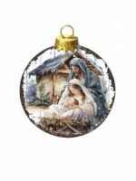 Новогодний шар Отблески Рождества с кристаллами Swarovski (3135)