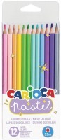 Карандаши цветные пастельные Carioca Pastel 12 цветов в чехле 43034/181702 (3) (66520)