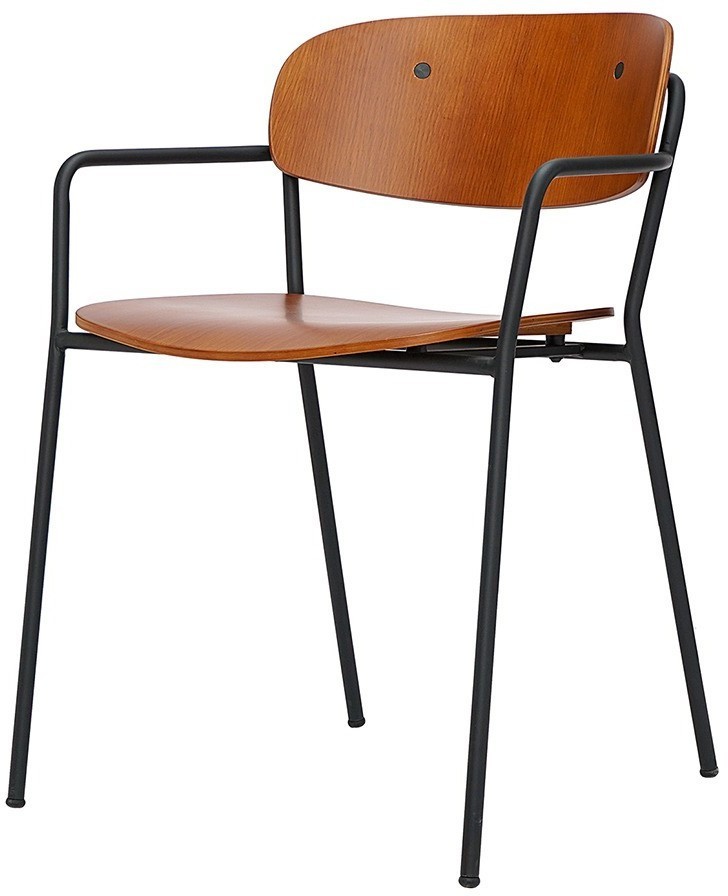 Стул с подлокотниками torfrid, орех (75802)