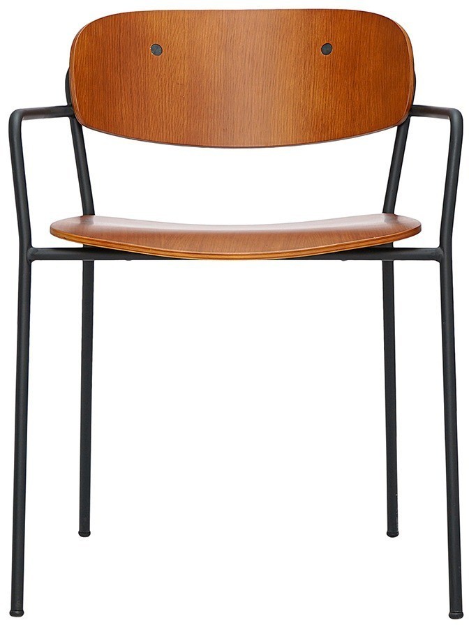 Стул с подлокотниками torfrid, орех (75802)