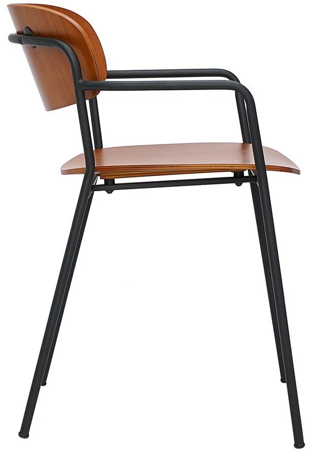 Стул с подлокотниками torfrid, орех (75802)