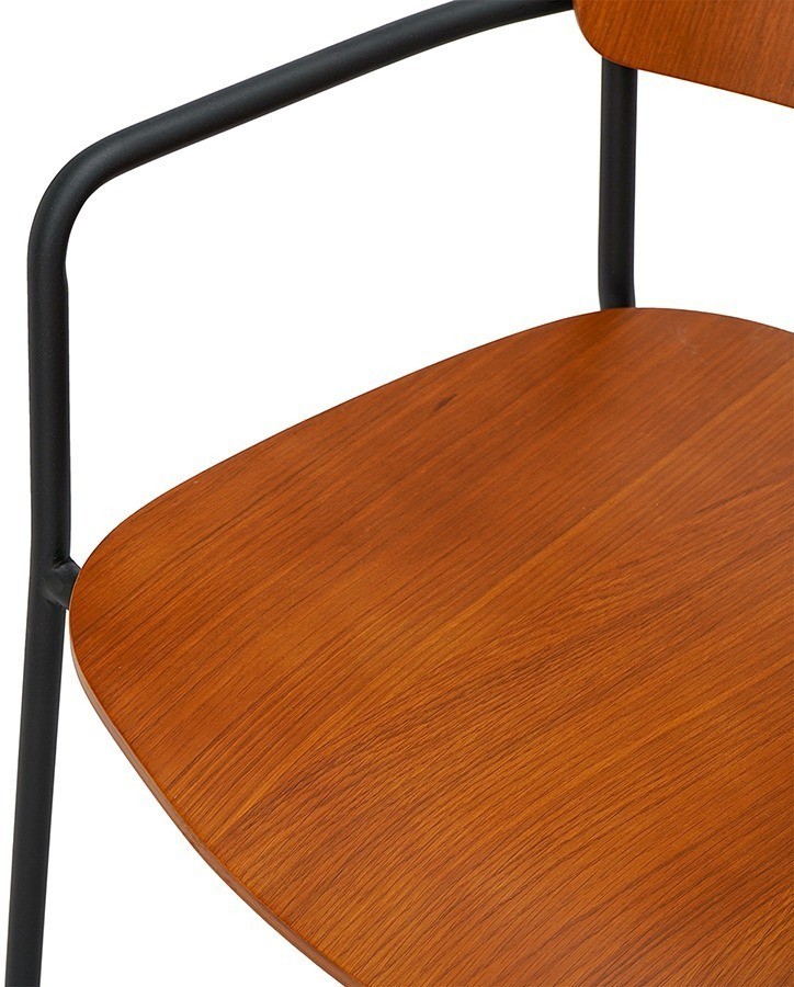 Стул с подлокотниками torfrid, орех (75802)