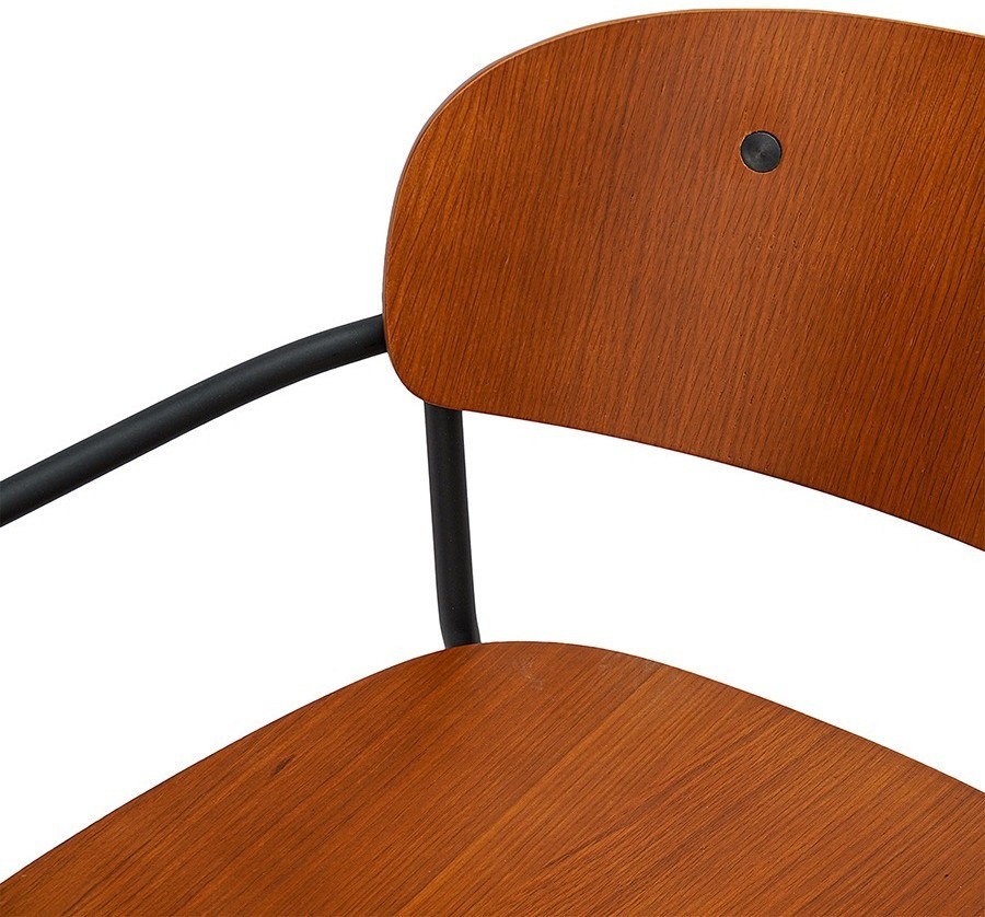 Стул с подлокотниками torfrid, орех (75802)