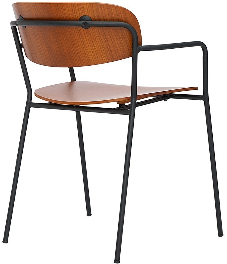 Стул с подлокотниками torfrid, орех (75802)