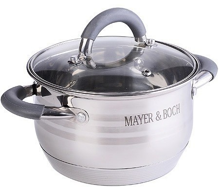 Кастрюля с крышкой 3,9 л с из нержавеющей стали MAYER BOCH (30944)