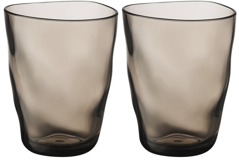 Набор стаканов из акрила hollow, 450 мл, серо-коричневый, 4 шт. (77577)