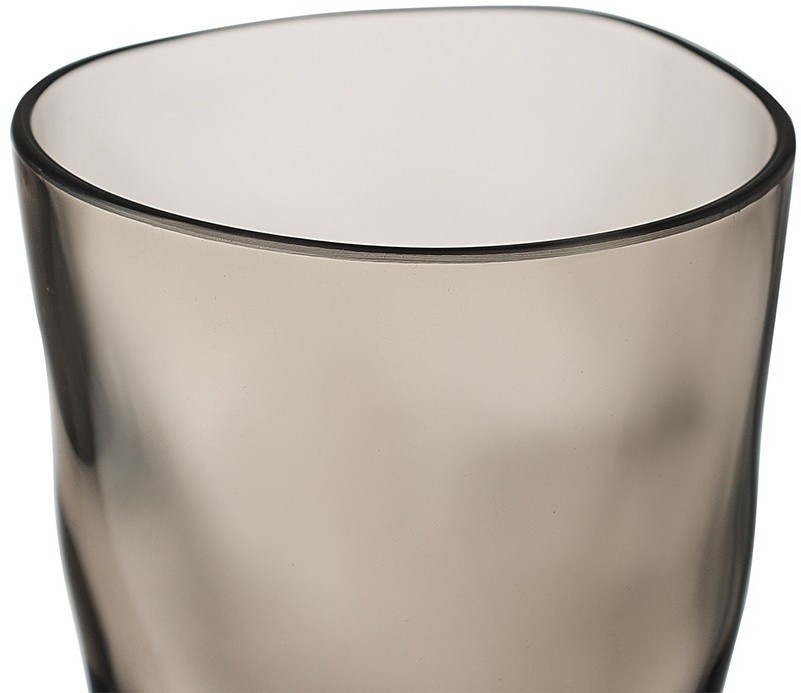 Набор стаканов из акрила hollow, 450 мл, серо-коричневый, 4 шт. (77577)