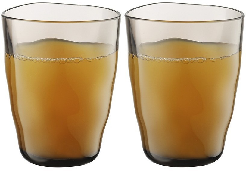 Набор стаканов из акрила hollow, 450 мл, серо-коричневый, 4 шт. (77577)