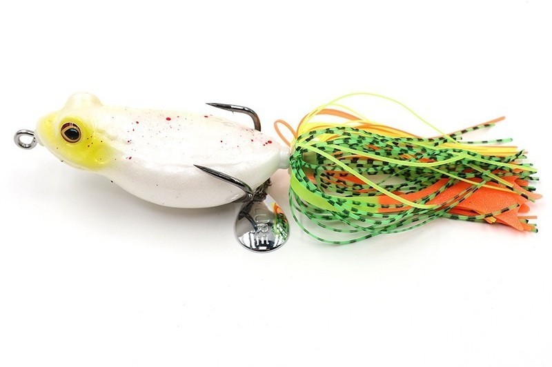Лягушка-незацепляйка Namazu FROG с лапками, 65 мм, 16 г, цвет 06, YR Hooks (BN) #2 N-FL65-16-06 (87608)