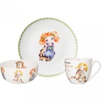 Набор посуды обеденный lefard &quot;лучшие друзья&quot; 3 пр. Lefard (415-2184)