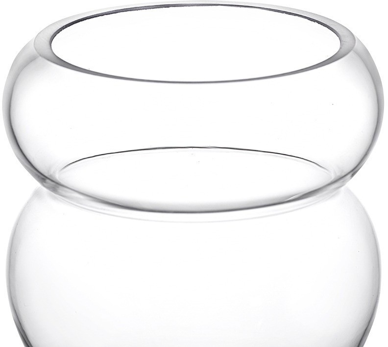 Ваза swell, 22 см, прозрачная (77557)