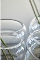 Ваза swell, 22 см, прозрачная (77557)