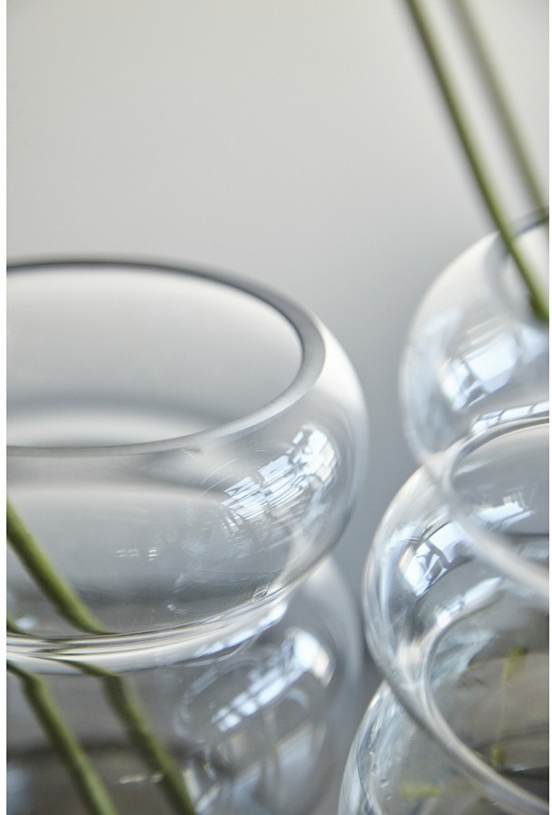 Ваза swell, 22 см, прозрачная (77557)