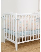 Бортик в кроватку из сатина с принтом animalia world из коллекции tiny world, 360х35х5 см (71533)