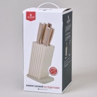 Набор ножей agness на пластиковой подставке, 6 предметов (911-746)