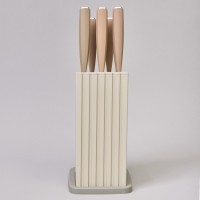 Набор ножей agness на пластиковой подставке, 6 предметов (911-746)