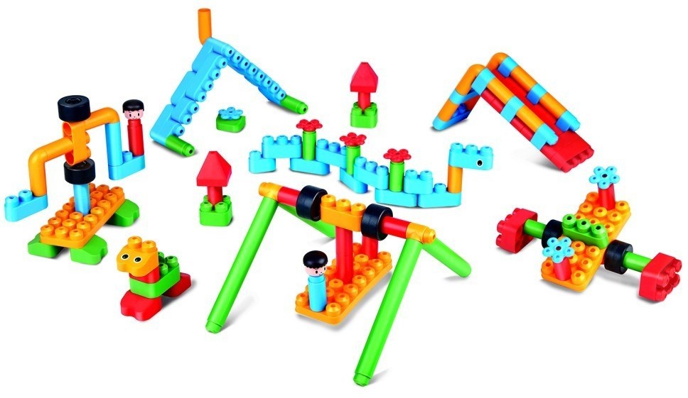 Конструктор детский  "Площадка приключений", 110 элементов (760011_HP)