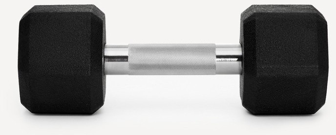 Гантель гексагональная STARFIT DB-301PRO 8 кг, обрезиненная, черный (2115111)