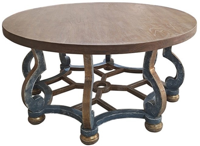 Стол LI-SH11-25-75, 160, береза, вяз, brown/grey-blue/gold, ROOMERS FURNITURE