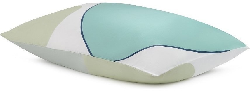 Набор из двух наволочек из сатина  мятного цвета с авторским принтом из коллекции freak fruit, 50х70 см (70534)