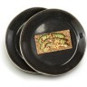SagaForm Набор тарелок для закуски черные, 2 шт 5018064