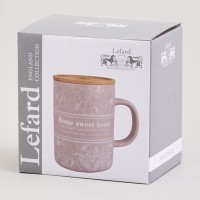 Кружка lefard 400мл с бамбуковой крышкой &quot;loving family&quot; 8*10.9cm (756-480)