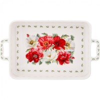 Блюдо прямоугольное с ручками &quot;маки&quot; 32,5*19*6 см Lefard (104-773)