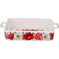 Блюдо прямоугольное с ручками &quot;маки&quot; 32,5*19*6 см Lefard (104-773)