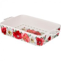 Блюдо прямоугольное с ручками &quot;маки&quot; 32,5*19*6 см Lefard (104-773)