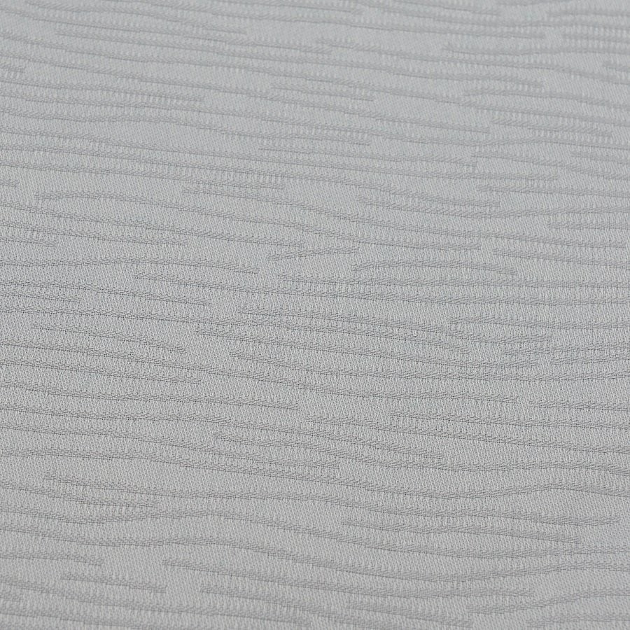 Дорожка на стол жаккардовая серого цвета из хлопка с вышивкой из коллекции essential, 53х150 см (72146)