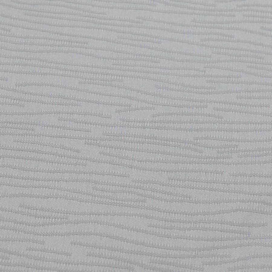 Дорожка на стол жаккардовая серого цвета из хлопка с вышивкой из коллекции essential, 53х150 см (72146)