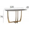 Консоль Space 120*45*76см (TT-00004062)