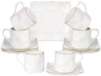 Чайный набор lefard &quot;раффл голд&quot; на 6 пер. 12 пр. 220 мл (264-1160)