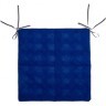Сидушка на стул  "индиго" ,40х40см,100% хлопок,синий+клетка,синтипон SANTALINO (850-883-5)