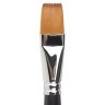 Кисть художественная синтетика мягкая плоская № 22 короткая ручка 200706 (3) (86185)