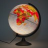 Глобус физический/политический Globen Классик d320 мм рельефный с подсветкой К013200223 (76410)