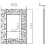 Зеркало 60*80см (TT-00001695)
