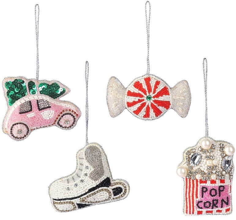 Набор елочных украшений christmas jewels из коллекции new year essential, 4 шт. (79410)