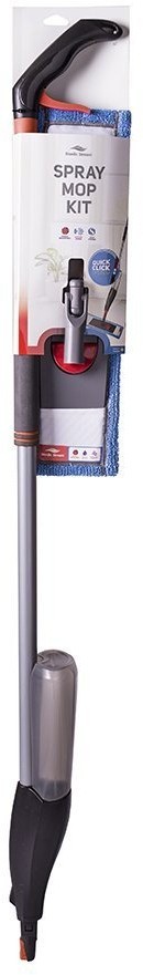 Швабра для мытья пола с распылителем, телескопической ручкой 130 см и насадкой (68934)