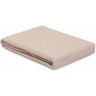 Простыня на резинке из премиального сатина бежевого цвета из коллекции essential, 200х200х30 см (79842)