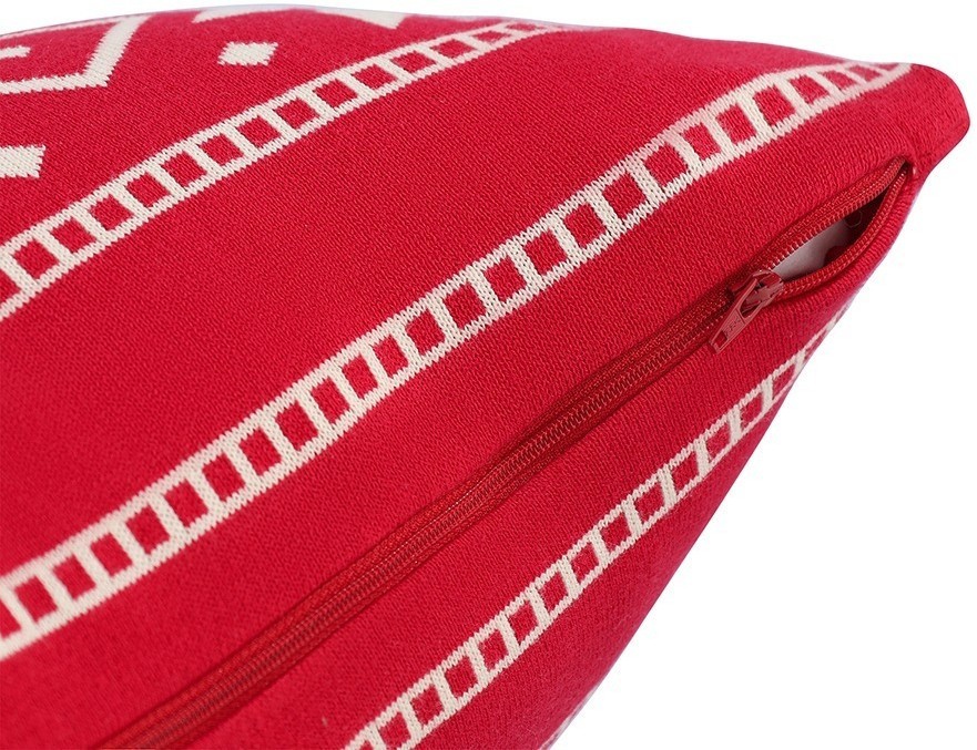 Подушка вязаная с новогодним рисунком frostwork из коллекции new year essential, 40x60 см (79349)