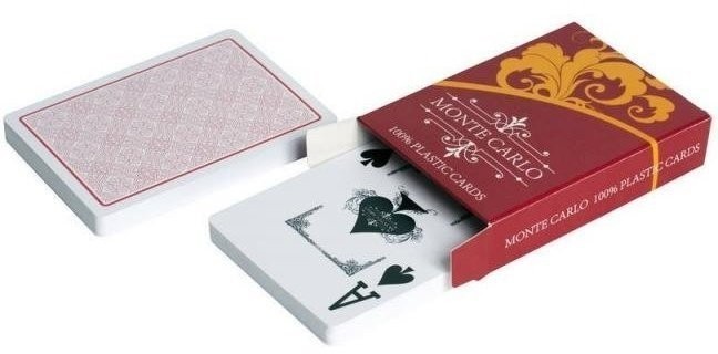 Карты для покера "Monte Carlo" 100% пластик (31268)